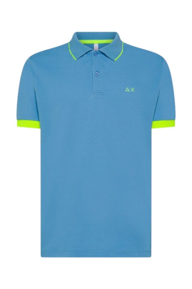 Sun 68 Polo Small Stripe Fluo S/S