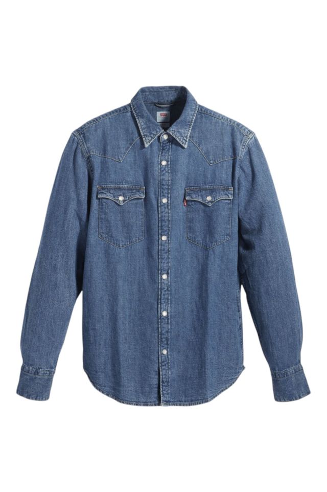 Levi's Barstow Western Standard Grant Mid Blue
