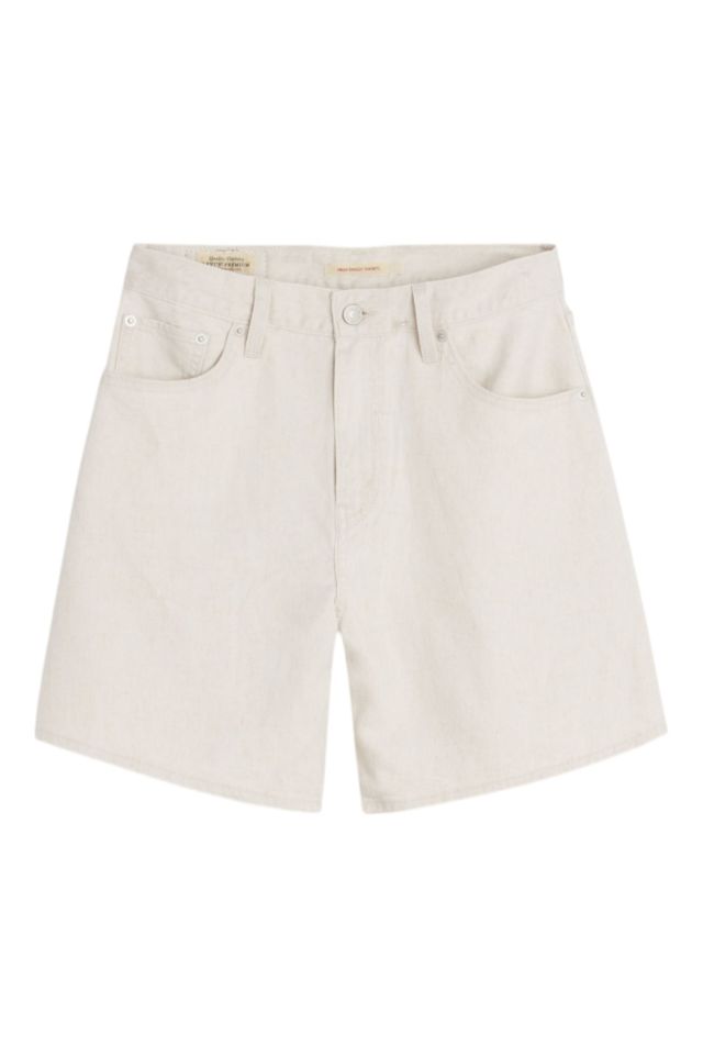 Levi's High Baggy Short Crystal Gray Linen