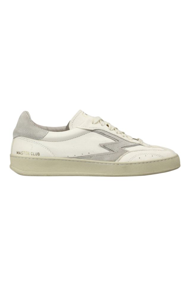 MoaConcept Asparagus Leather M Logo Off White Soft Leather Club