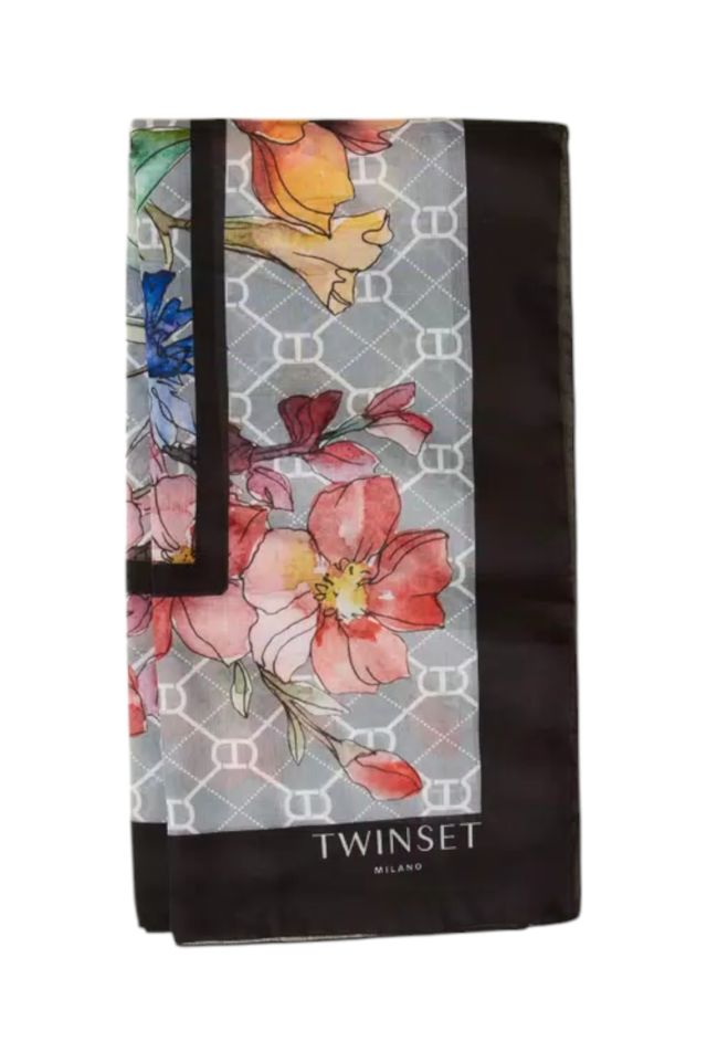 Twinset Kefia In Tessuto Con Stampa Fiori E Oval T