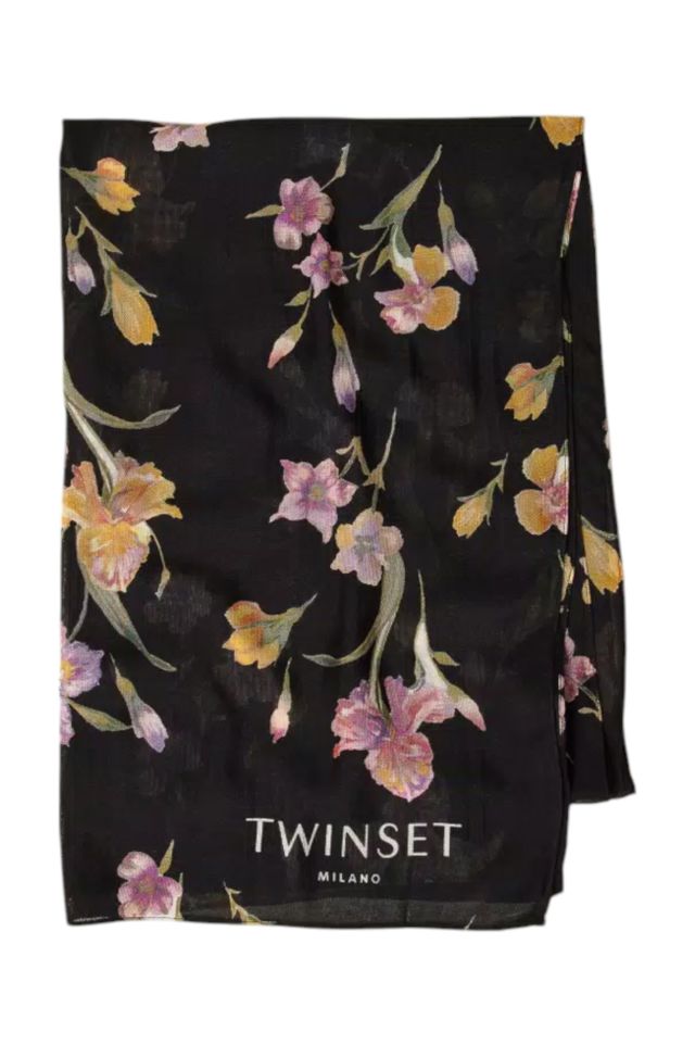Twinset Kefia In Tessuto Con Stampa Oval T Sfumati
