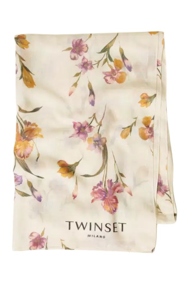 Twinset Kefia In Tessuto Con Stampa Oval T Sfumati