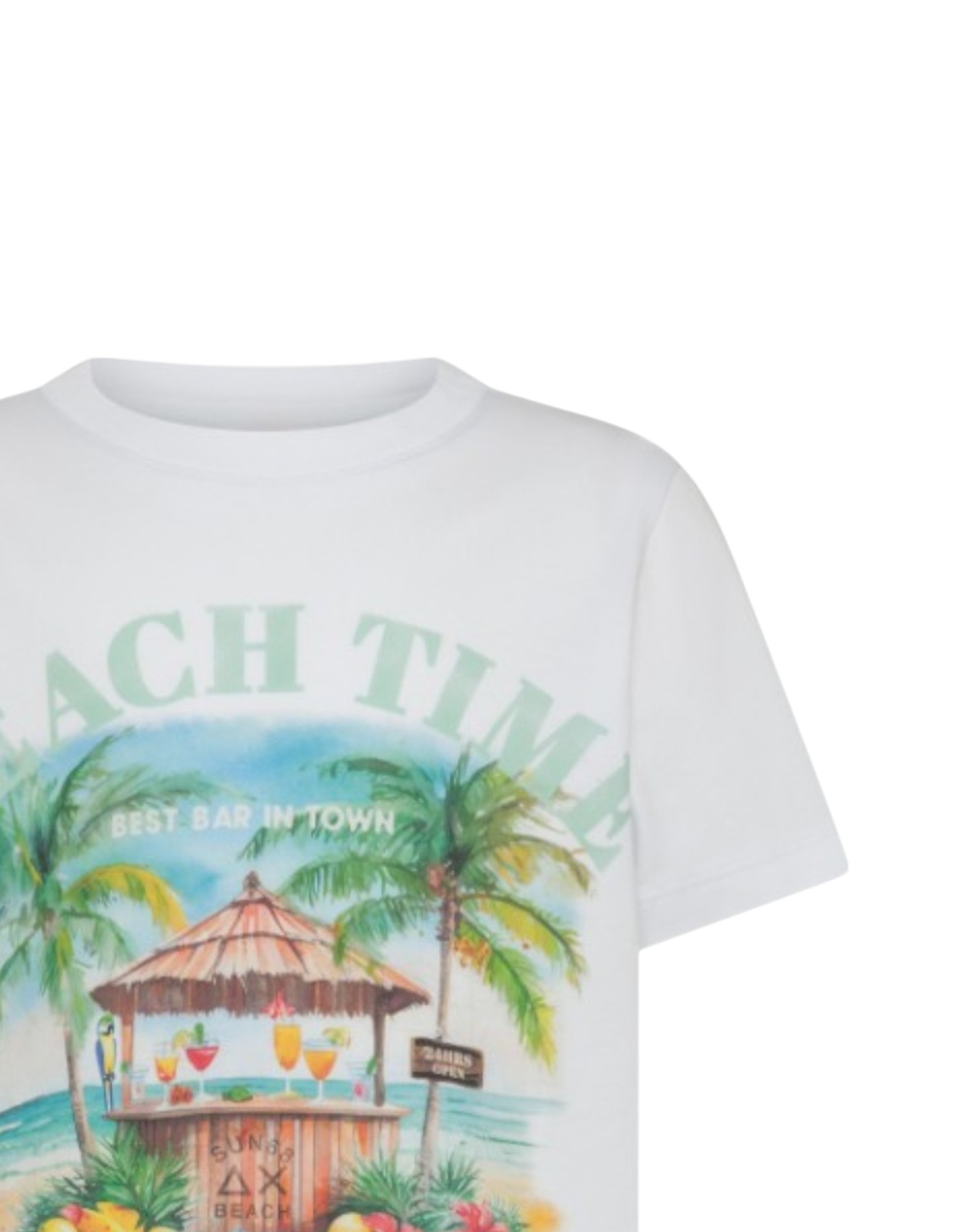 BOY'S T-SHIRT PRINTED  BEACH LOGO S/S