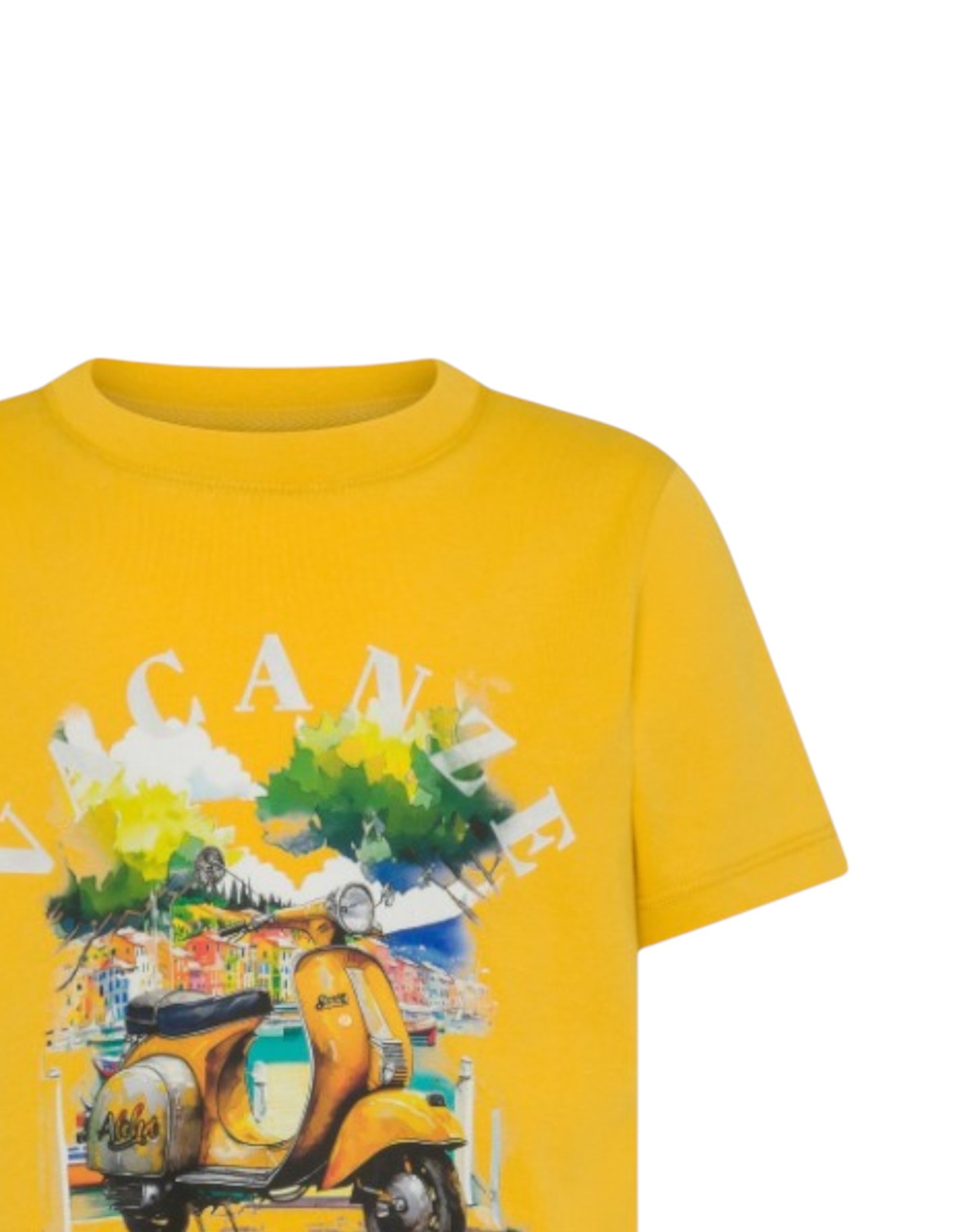BOY'S T-SHIRT PRINTED  BEACH LOGO S/S