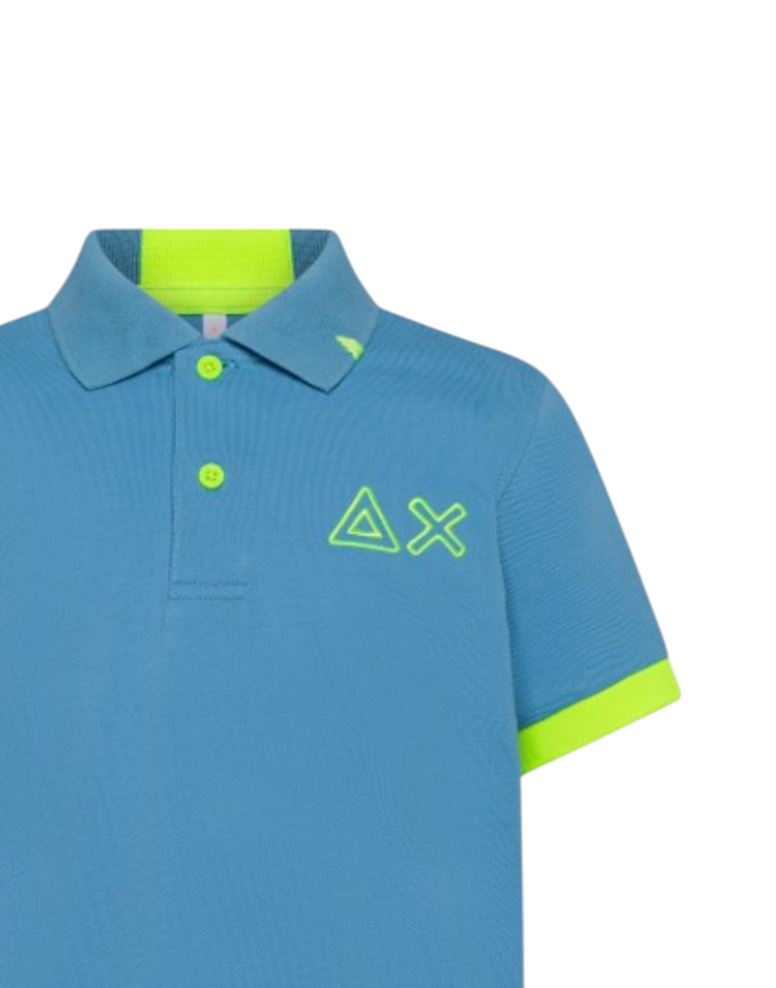 BOY'S POLO LOGO  FLUO S/S
