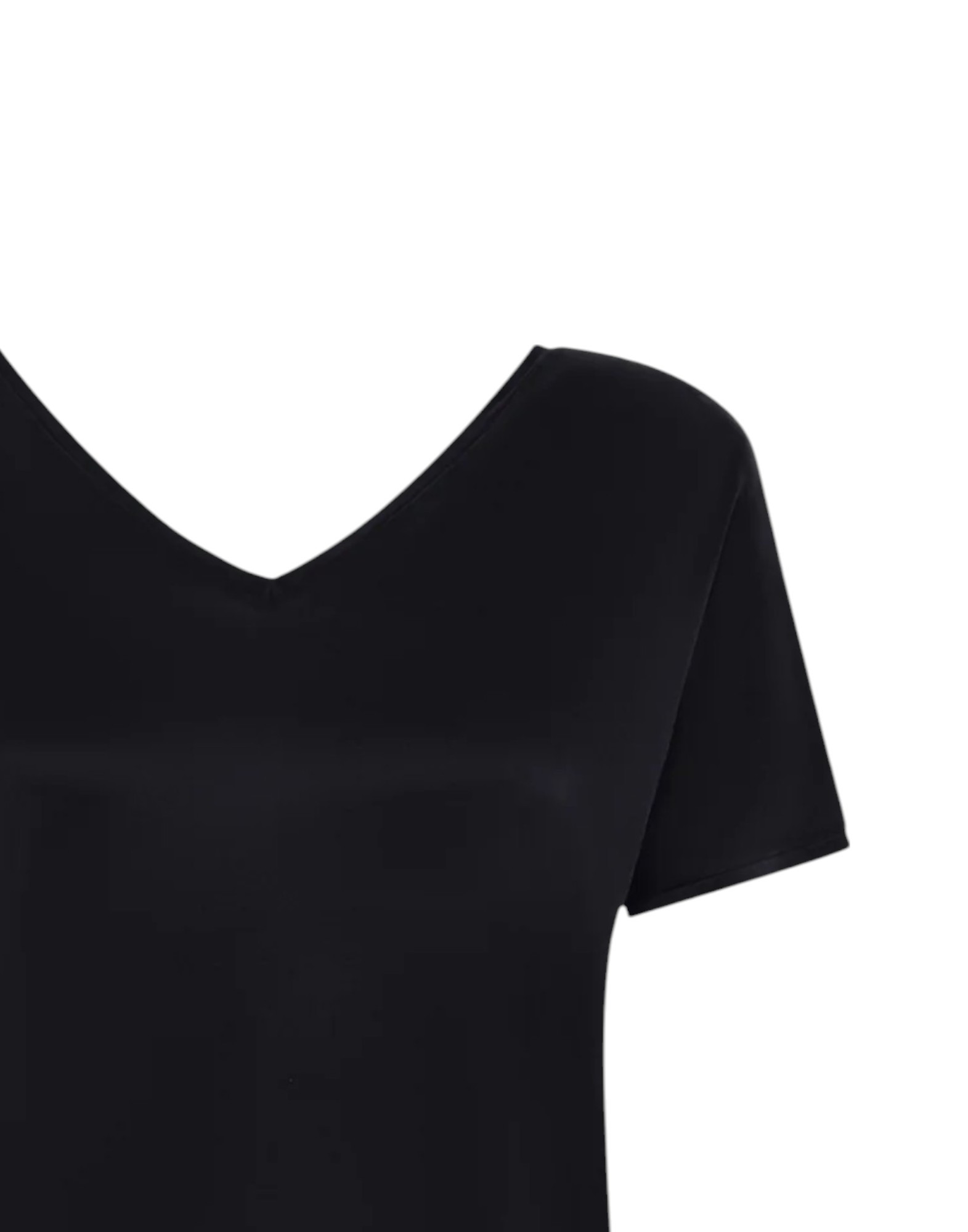 Cupro V-Neck Wom Shirty