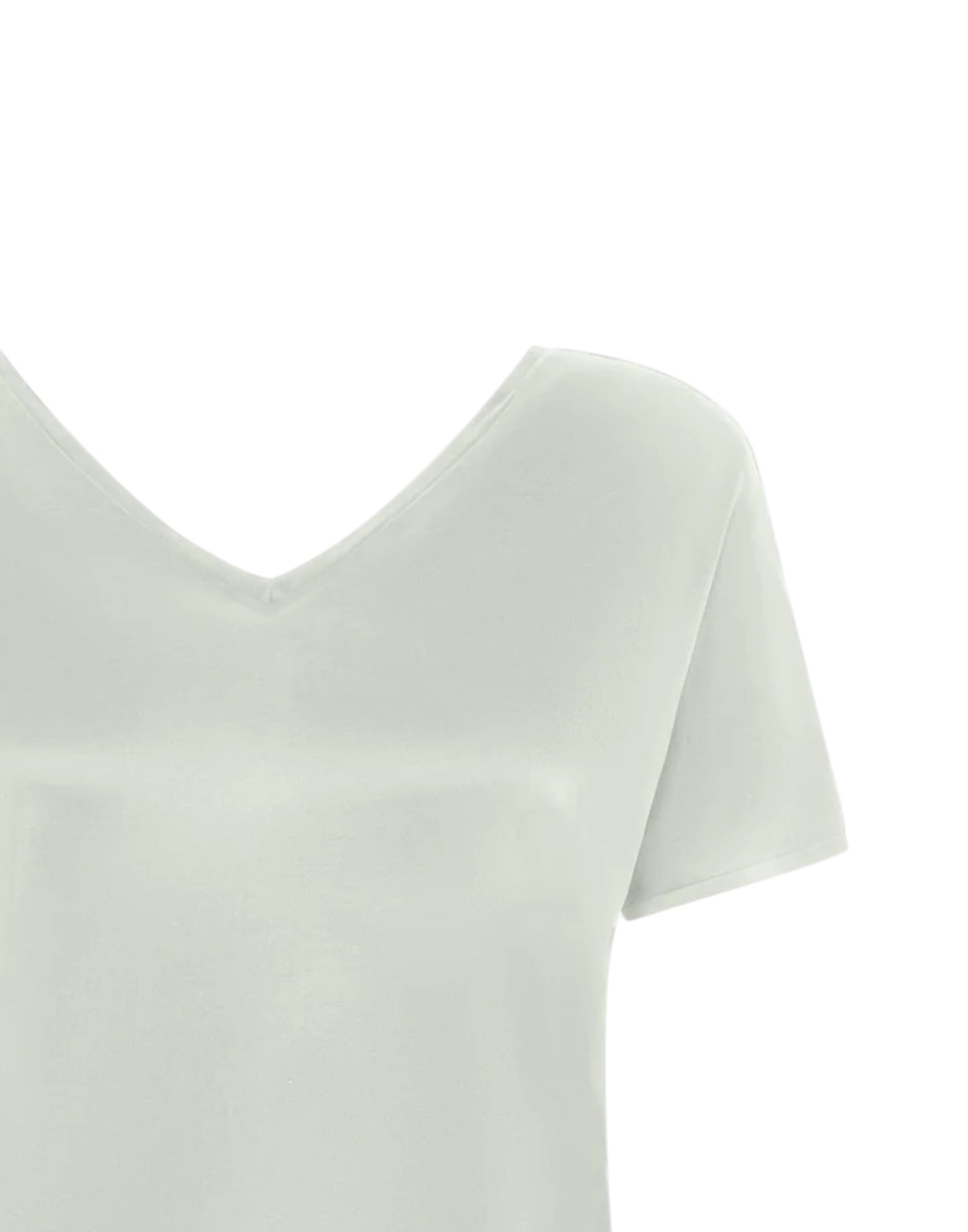 Cupro V-Neck Wom Shirty
