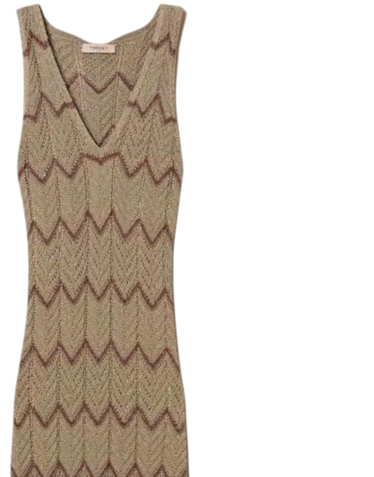 Abito Lungo In Maglia Lurex