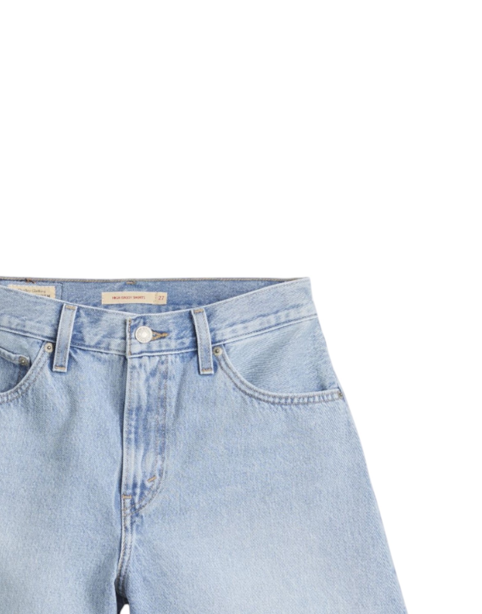 High Baggy Short Crystal Gray Linen